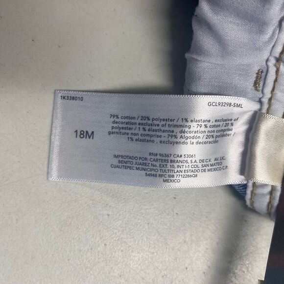 OSHKOSH B’GOSH Girl’s Overalls 18 Months Blue - Picture 5 of 12